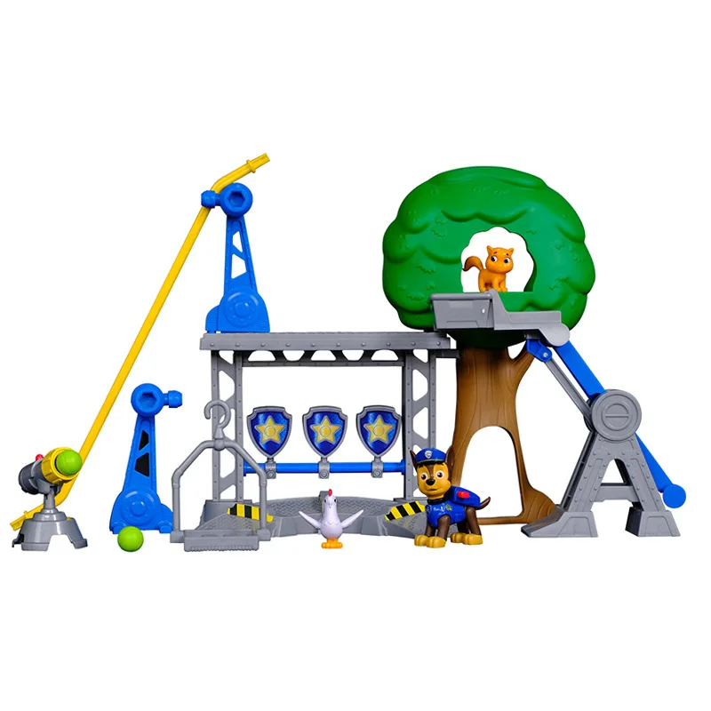 Paw patrol производитель авторизованный подлинный собачий патруль спасательный тренировочный центр хотите, чтобы команда моделирования набор декораций игрушечный набор