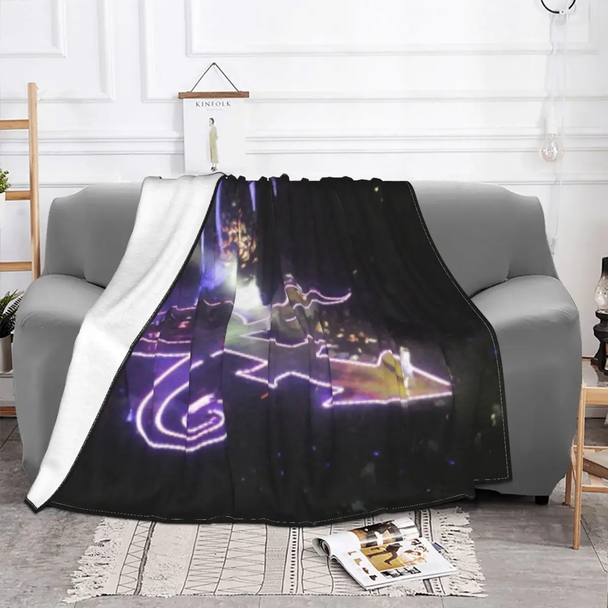 С символом принца 1683 одеяло покрывало для кровати клетчатое женское одеяло-пончо