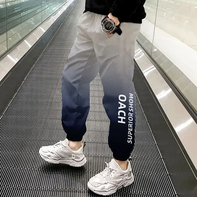 

Детские брюки, спортивные брюки для мальчиков, летние повседневные шаровары для мальчиков, Детские градиентные брюки, Подростковая детская одежда