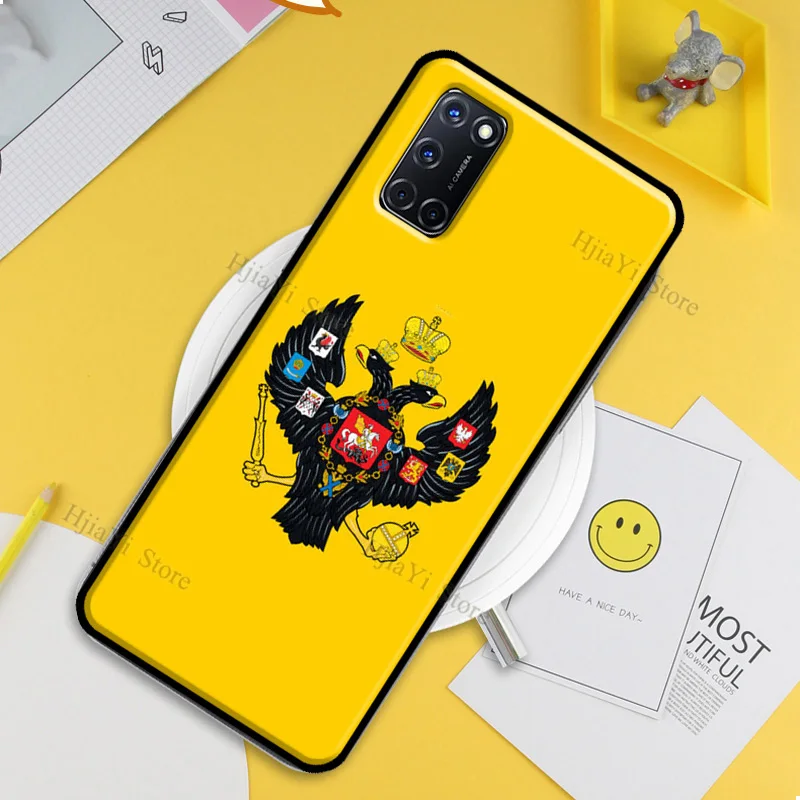 Чехол с гербом Российской империи для OPPO A9 A5 A53 A31 2020 A52 A72 A15 A83 A91 A93 A5S Find X3 Pro Reno 2 Z -