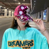 new cartoon sequins cotton cap hip hop caps unisex baseball cap for women and men fashion embroidery hats casual snapback hat