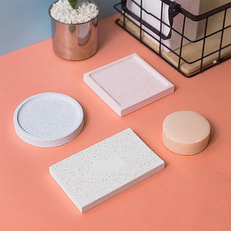 

1 шт. простой мыльный коврик быстросохнущее мыло диатомит коврик водопоглощение нескользящий дезодорант мыльница квадратный кухонный мыль...