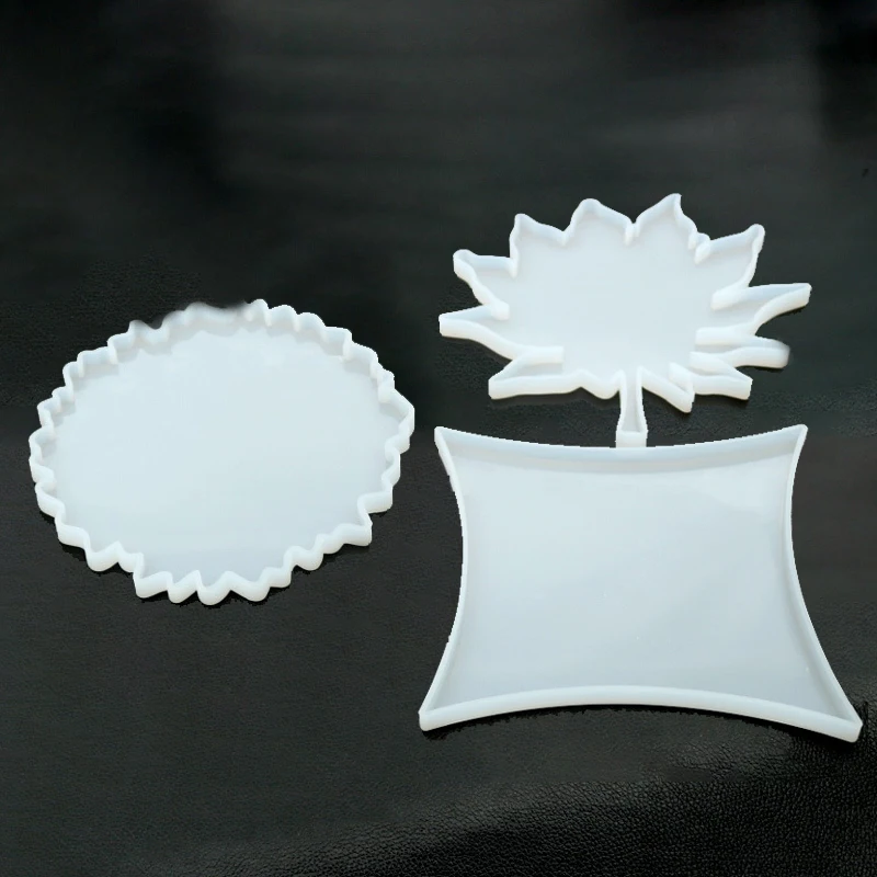 

Transparent Fluid Irregular Wave Coaster Mold Resin Casting Molds Silicone Epoxy Jewelry Pendant Agate Making Mould Tool