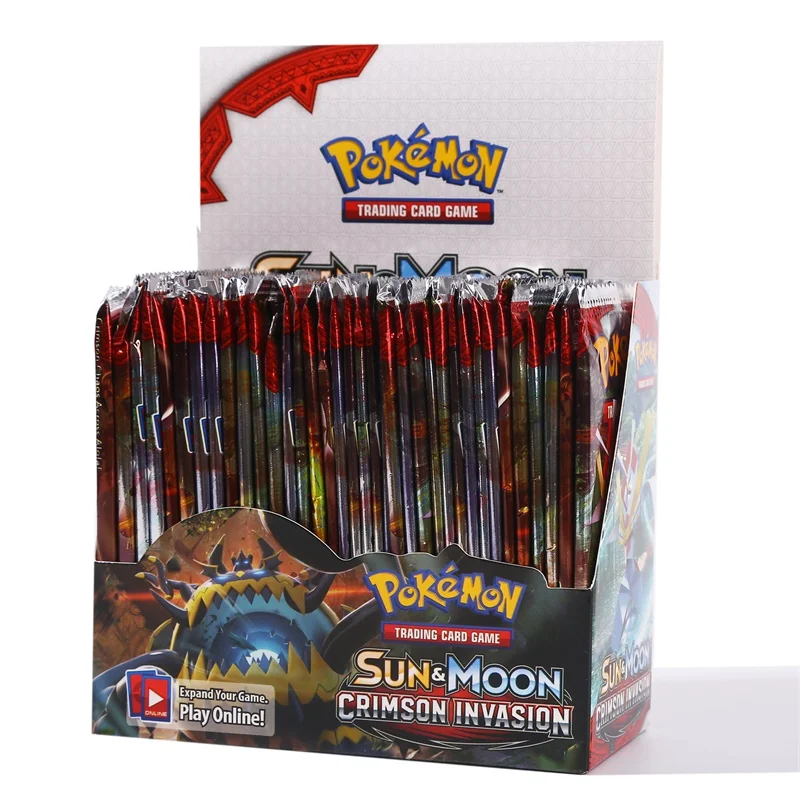 

324 шт. карты Pokemon Tcg: солнце и луна малиновое вторжение бустер коробка Коллекционная торговая карта игра детские игрушки подарок на день дете...