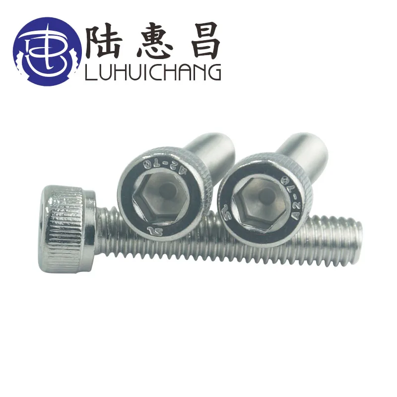 Luhuichang 20 шт. M3 M4 M5 304 винты из нержавеющей стали с шестигранной головкой болт Крепеж