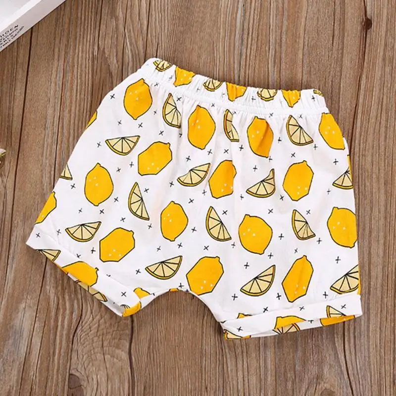 Летние хлопковые милые Мультяшные шорты для мальчиков со средней талией и