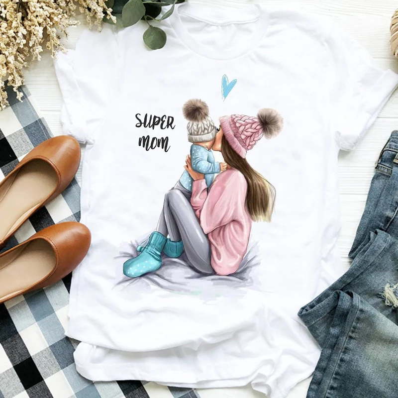 

Women Shirt 90s Trend Aesthetic Fashion Clothes Girl Mom Mother Fashion Ladies Graphic Printed Tee Top Tshirt Female T-shirts