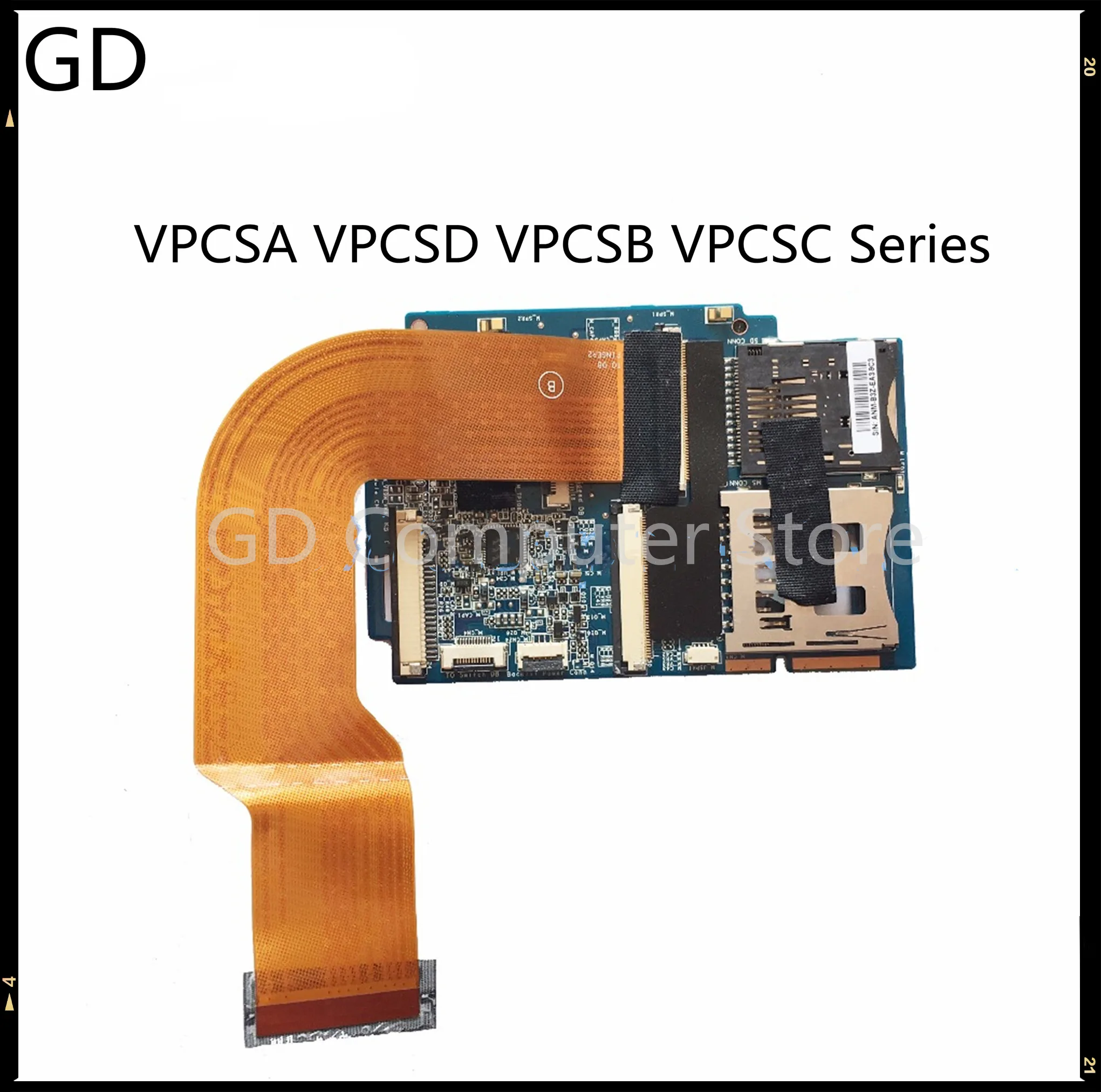 GD оригинал для Sony VAIO VPCSA VPCSD VPCSB VPCSC SD кард ридер доска с кабелем V030_MP_MSSD_FPC 245 PCG 41217T