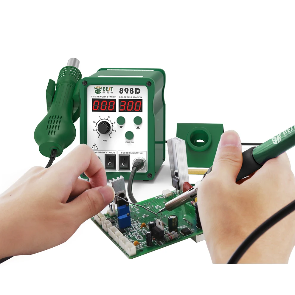 Спиральная Тепловая пушка 2 в 1 без свинца с регулируемым двойным дисплеем