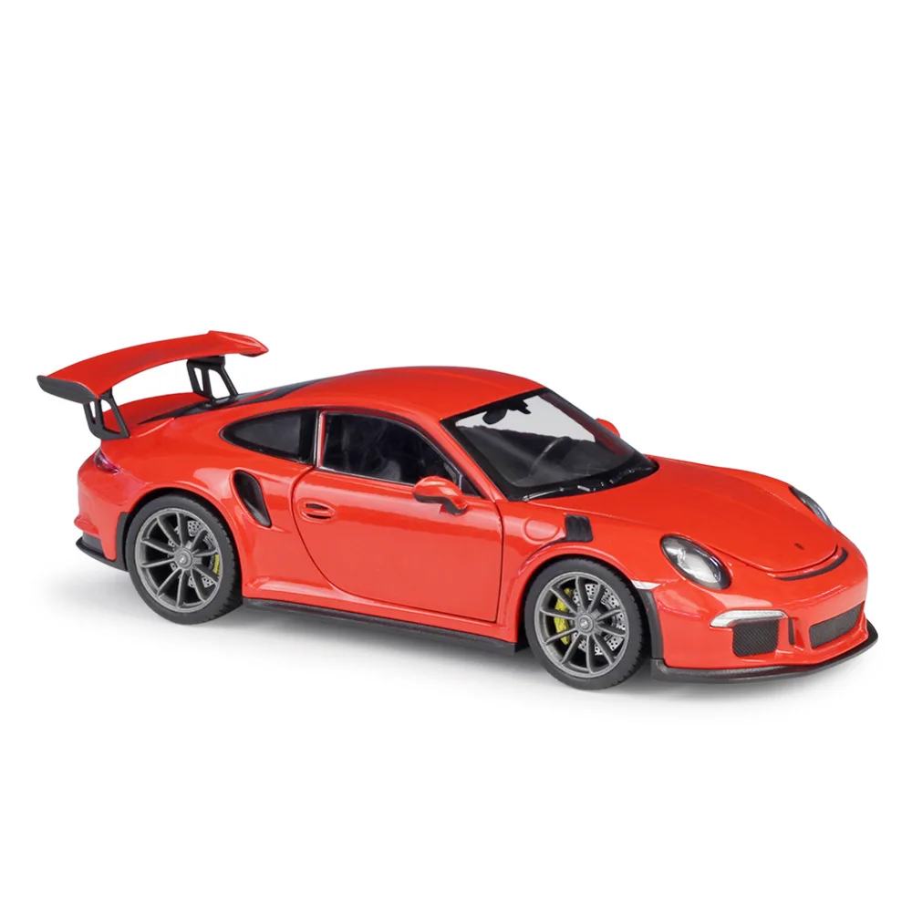 1:24 литая модель 2016 911 GT3 RS синяя Красная белая металлическая игрушка из сплава