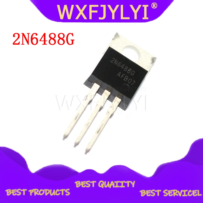 

5 шт./лот 2N6488G 2N6488 TO-220 Новый оригинал