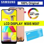 100% оригинал 6,4 ''Супер AMOLED для Samsung Galaxy M30S LCD M307 M307F SM-M315F ЖК-дисплей сенсорный экран дигитайзер Запасные части