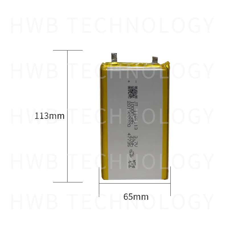 1X 1065113 реальная емкость 10000mAh Li Ion 3 7 V аккумуляторная батарея литий полимерный