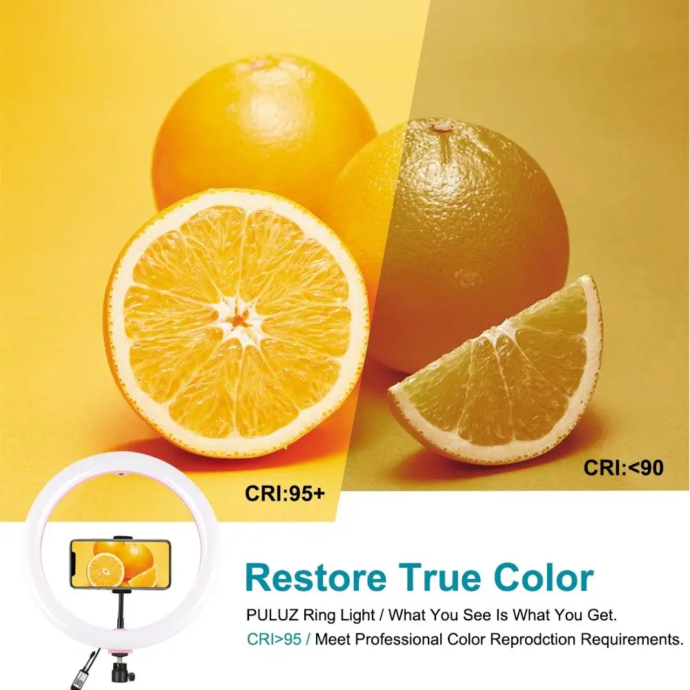 

PULUZ 11.8 inch USB RGBW Dimmable LED Ring Light Vlogging Photography Video Light for YouTube,Facebook Live,Twitch,Beauty Blog