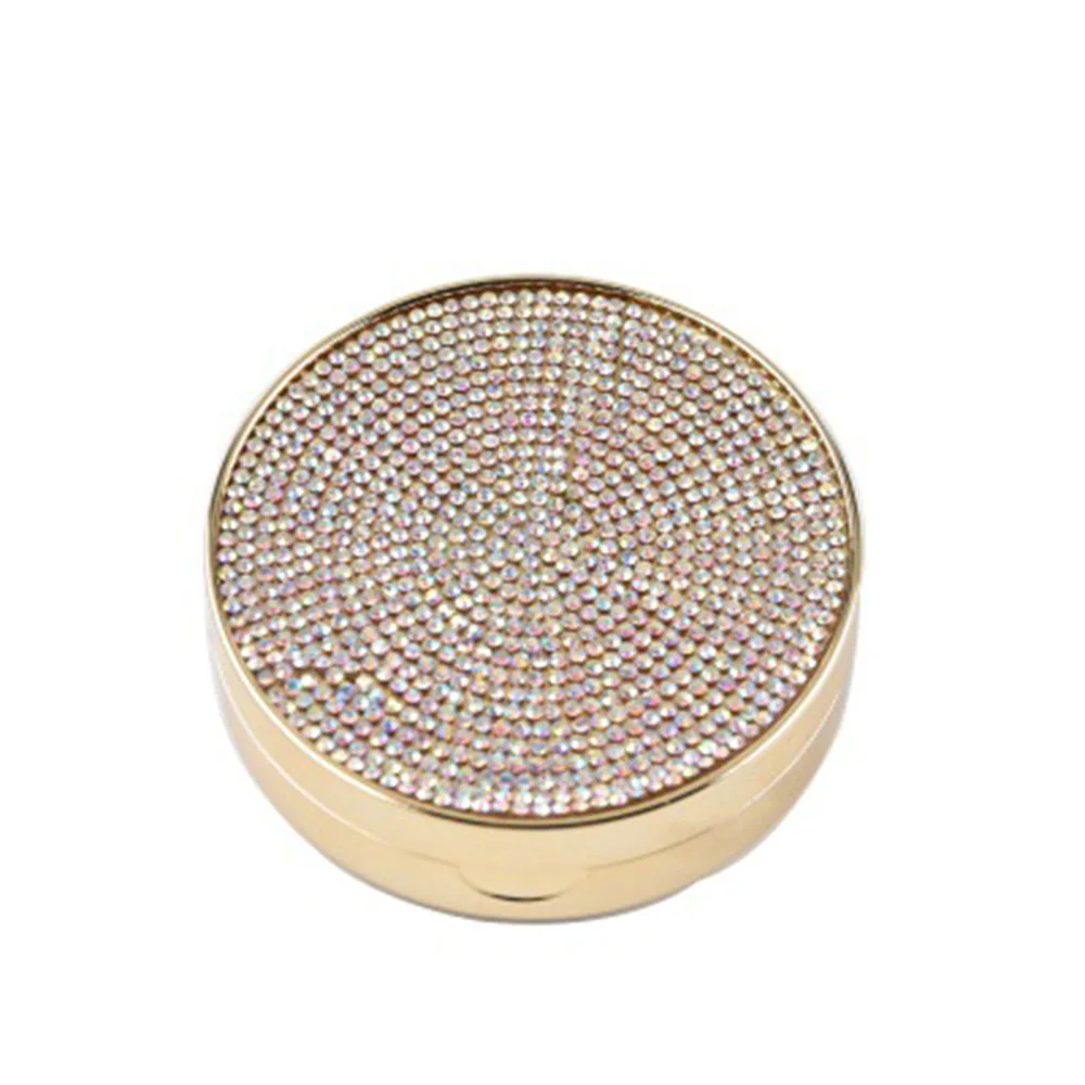 Чехол для контактных линз с жемчугом и бриллиантами индивидуальный зеркалом