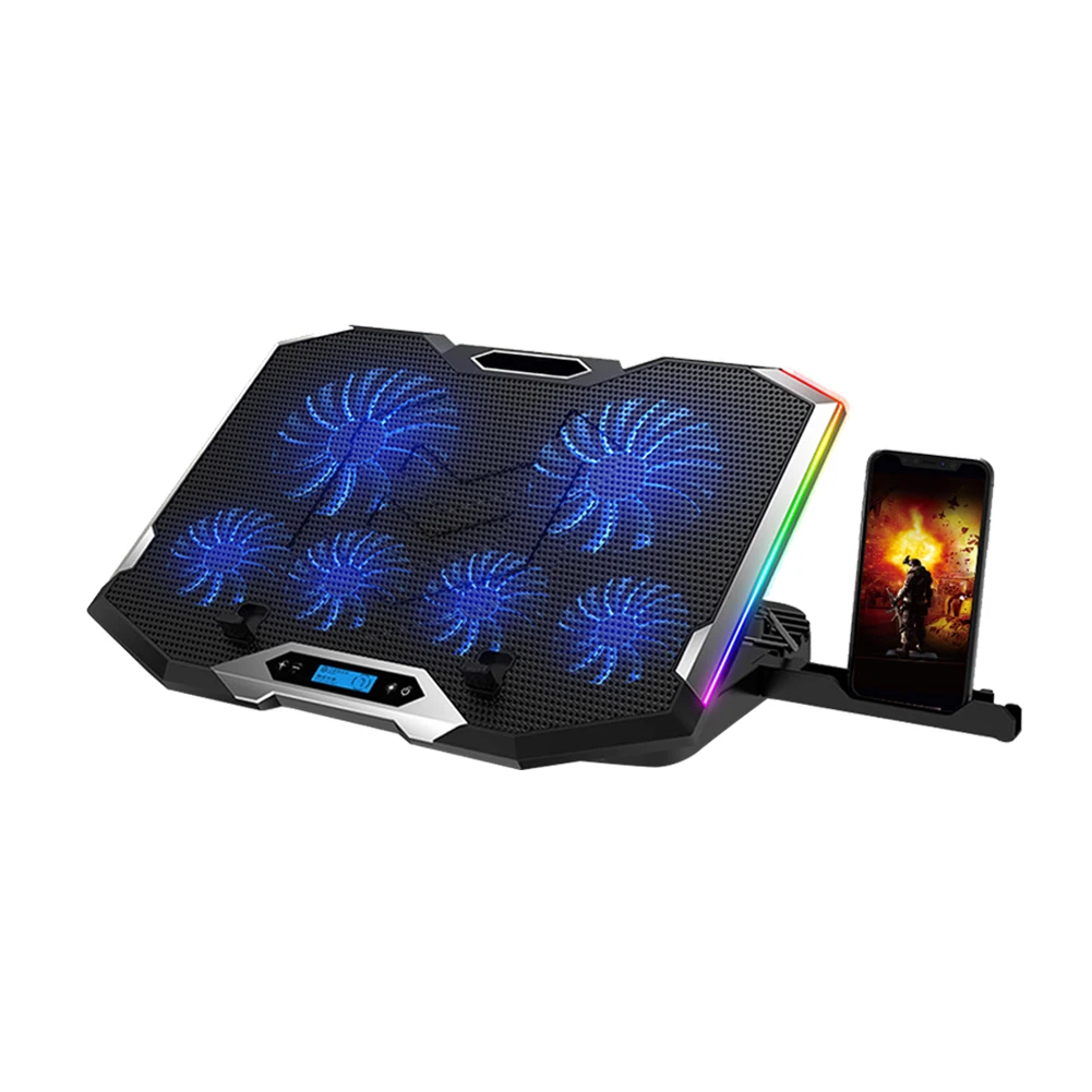

Computer Water Cooling System Waterblock RGB Laptop Cooling Pad with 6 Fans Video Graphics Card Water Cooler Radiator