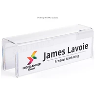 2 sided cubicle name tag holder acrylic partion name plate