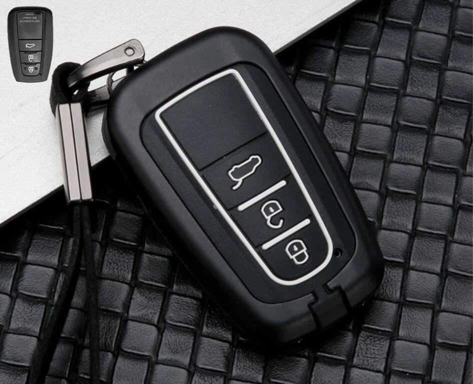 Чехол для автомобильного ключа чехол Toyota Avalon CHR Prado Camry Prius Corolla RAV4 2/3/4 Кнопка брелок