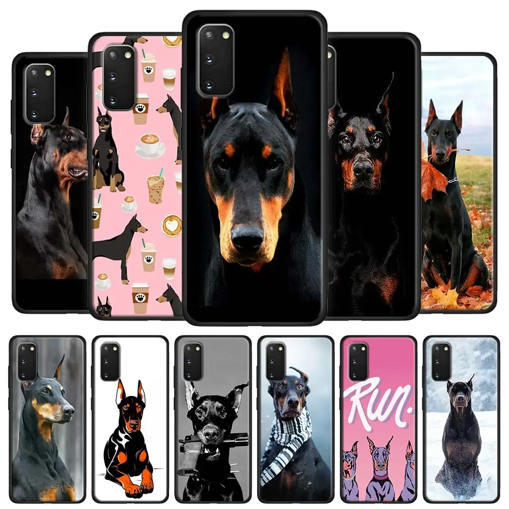 Животных такса Доберман собака чехол для Samsung Галактики S10 S20 S7 S8 S9 S10e Note 8 9 10 плюс 20