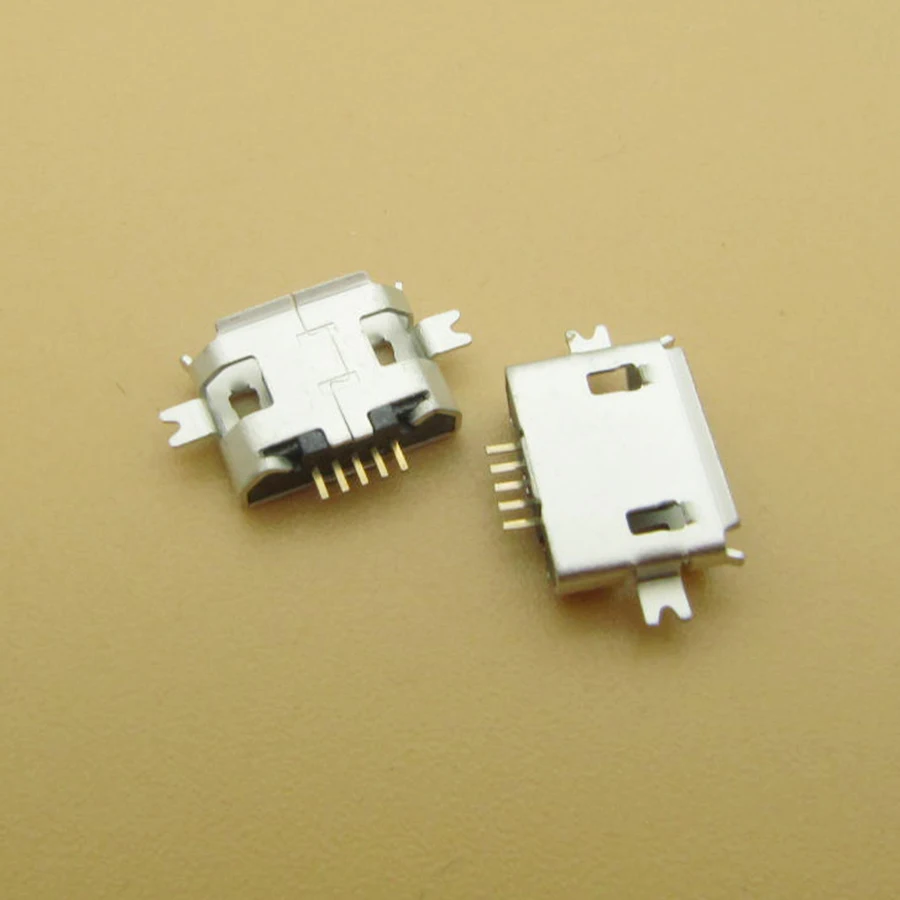 100X мини USB разъем SMD/раковина тип микро для зарядки ZTE/OPPO/Samsung/Nokia мобильный телефон