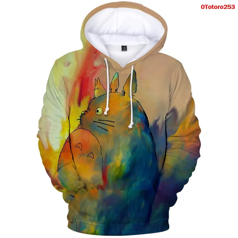 

Толстовка Kawaii Totoro для мужчин, толстовка в готическом стиле с аниме, хлопковая теплая Женская одежда, спортивный костюм в стиле Харадзюку, то...