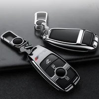 car remote key cover case key shell chains for mercedes benz e c g m r s class w204 w212 w176 glc cla gla amg car accessories