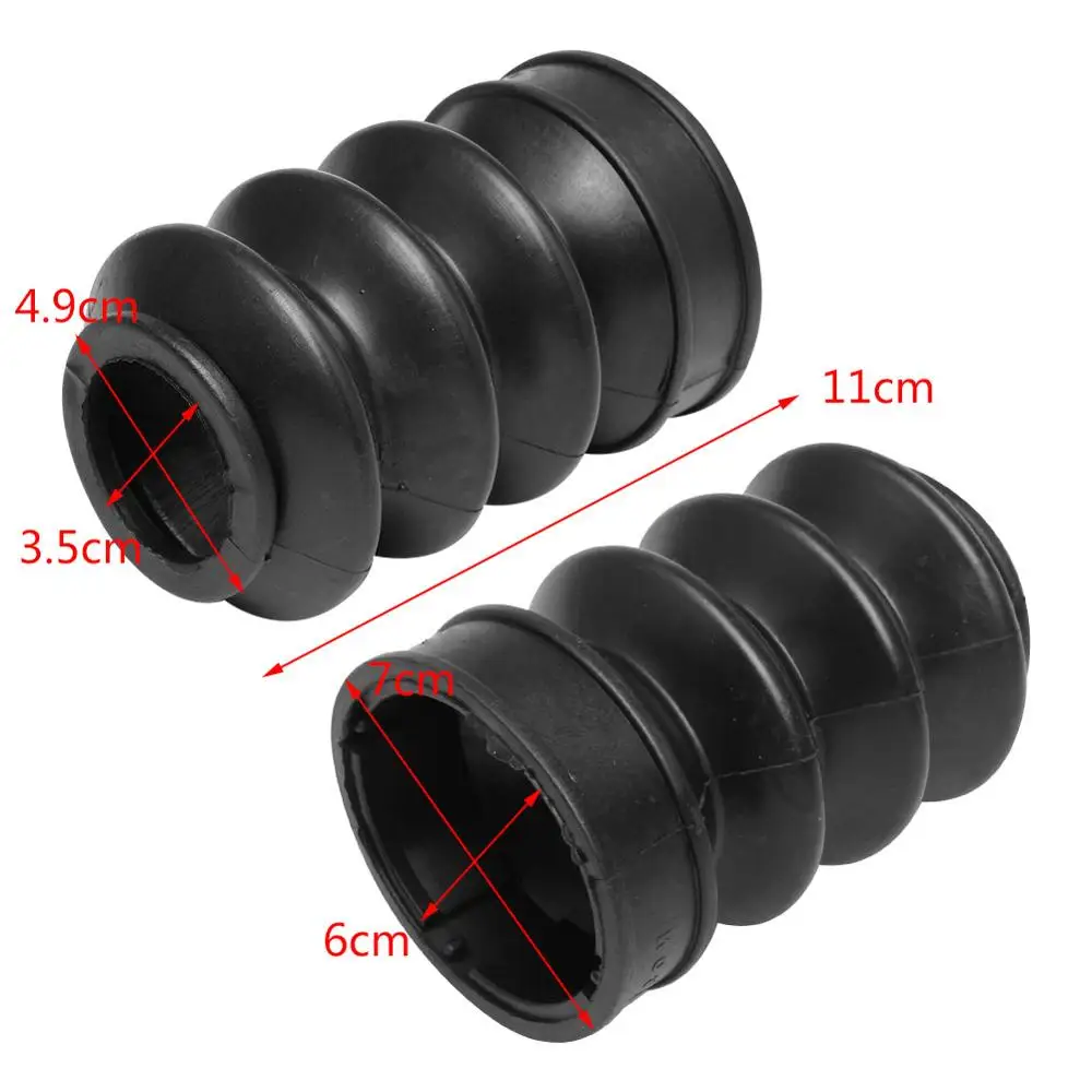 Черный мотоцикл 39 мм резиновая передняя вилка Гетры сапоги крышка подходит для