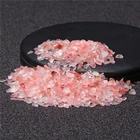 3-5 мм без отверстий неправильной формы, арбузный кварц, хрустальный камень, крошечный камень, упавший гравий, камень, DIY, домашний декор, аквариум