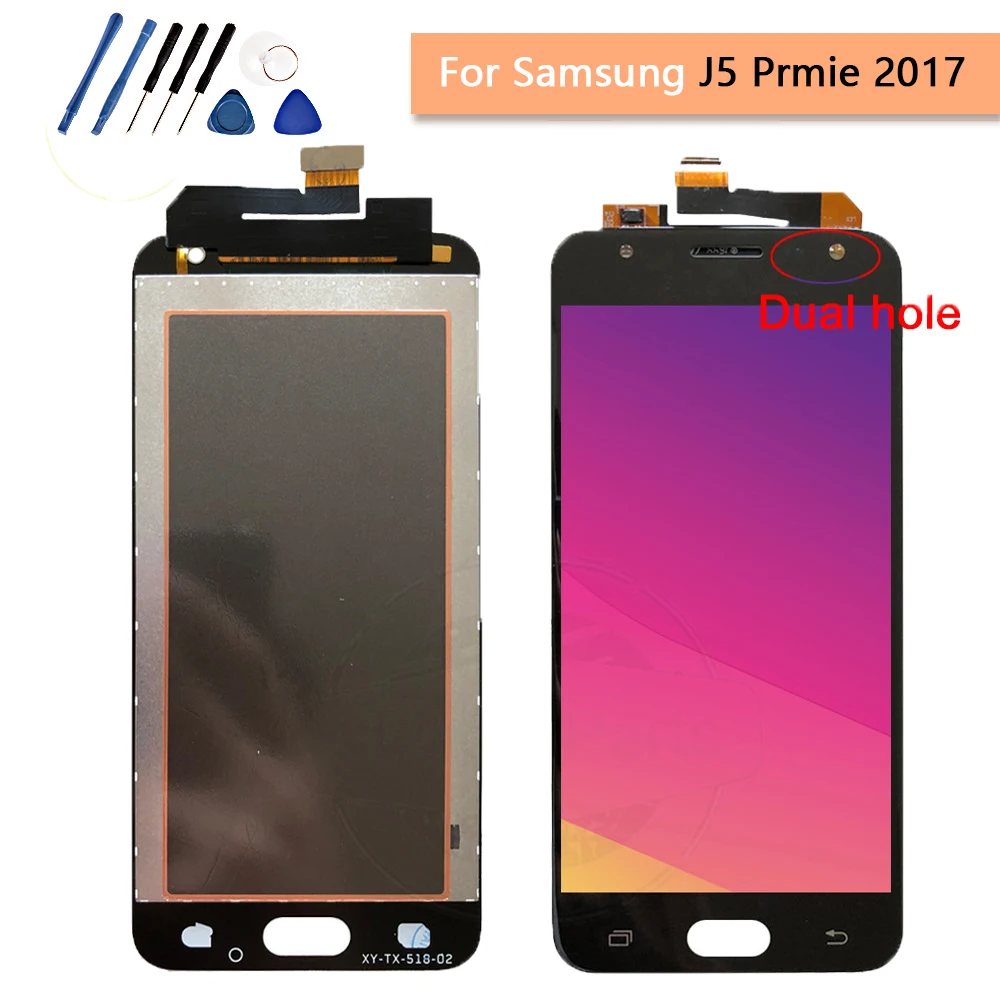 100% тест 5 0 &quotLCD для SAMSUNG J5 Prime 2017 дисплей сенсорный экран с рамкой Galaxy G571F G571 |