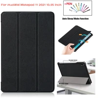protective shell for huawei matepad 11 2021 case hard pc back pu leather cover for matepad 11 case 10 95 2021 funda stylus pen