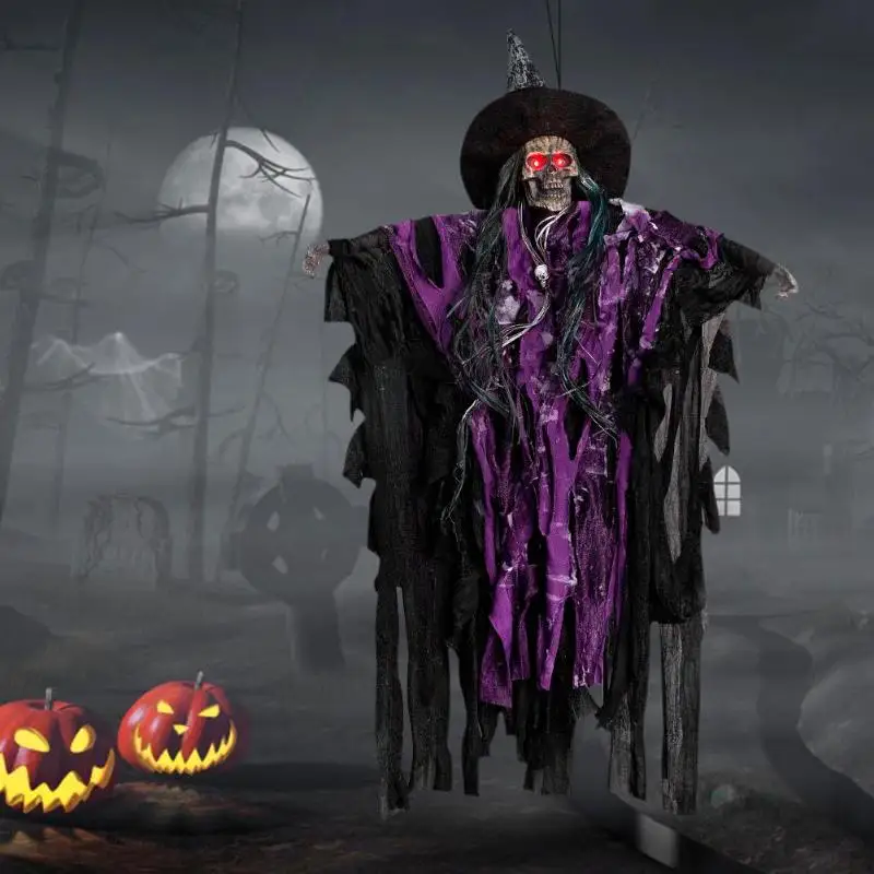 1 шт. Хэллоуин светящиеся ведьма фестиваль кулон Призрак вечерние бар ужас