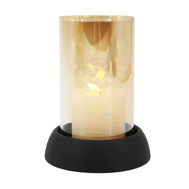 Европейский Железный Подсвечник черно-белый подсвечник для ресторана