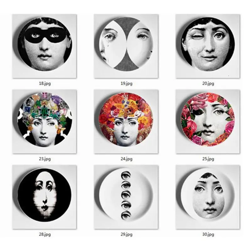Fornasetti таблички на стену декоративные для дома гостиной кухни держатель