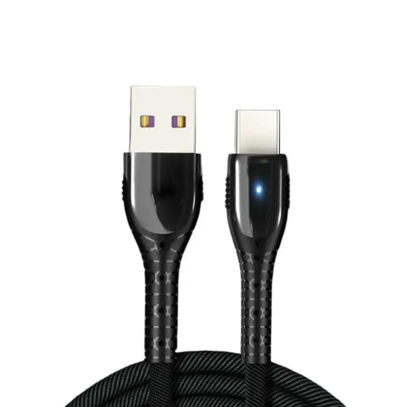 Typec мобильный телефон линия передачи данных с светильник быстрой зарядки