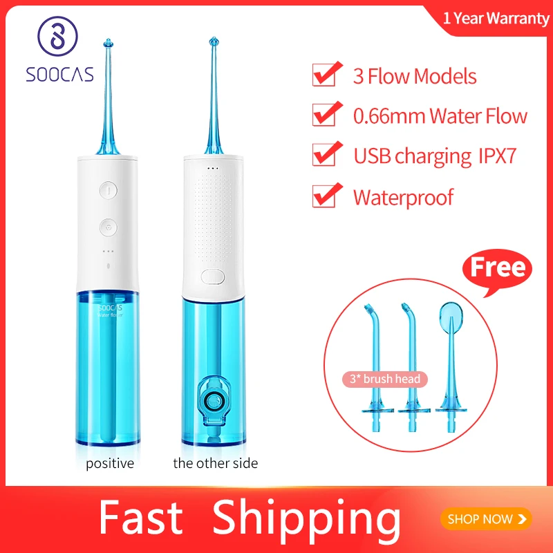 SOOCAS W3 Ирригатор для полости рта Стоматологическая Портативный водяной Флоссер