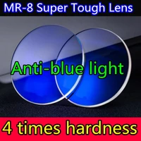 super tough mr 8 series hardness anti blue light lens thin 1 56 1 61 1 67 resin hmc optical myopia hyperopia prescription lenses