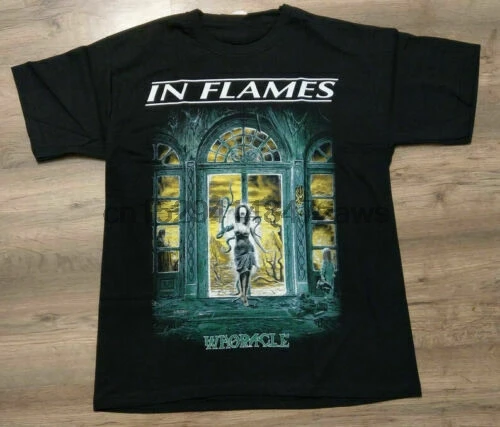 Футболка унисекс IN FLAMES-Whoracle черная женская мужская S-4XL B1425 |