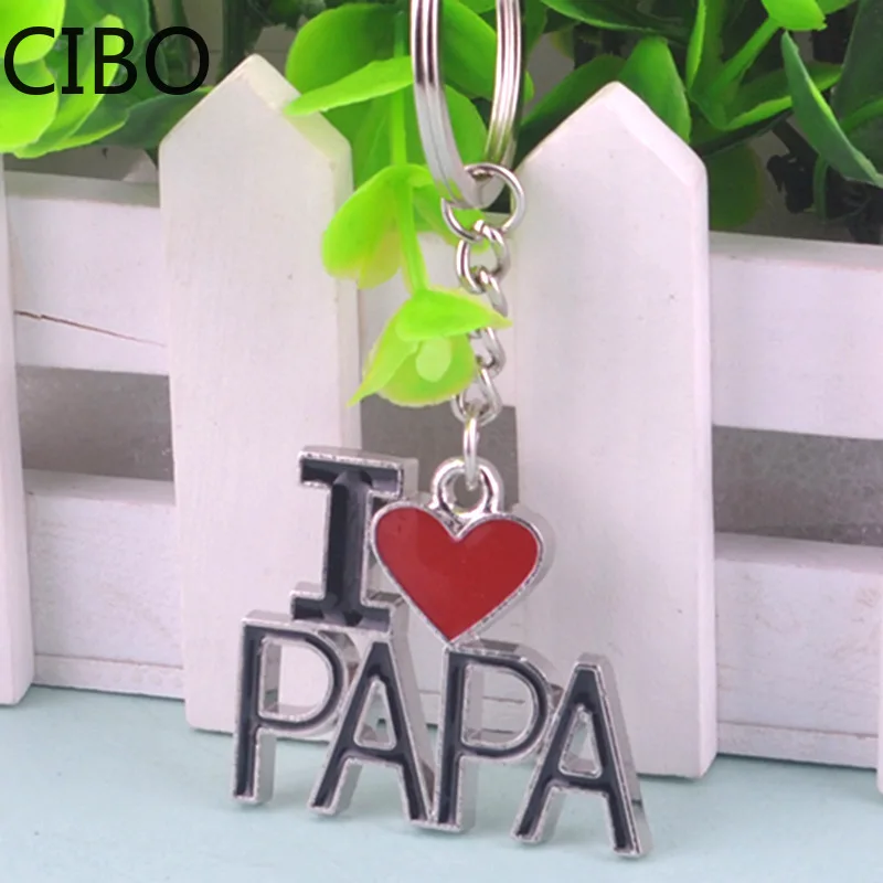 Новинка 2019 подарки на день отца брелок с надписью I Love Dad металлический Festival |