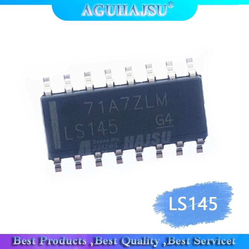 2 шт./лот SN74LS145DR 74LS145 LS145 SOP3.9 мм Новый оригинал | Электронные компоненты и