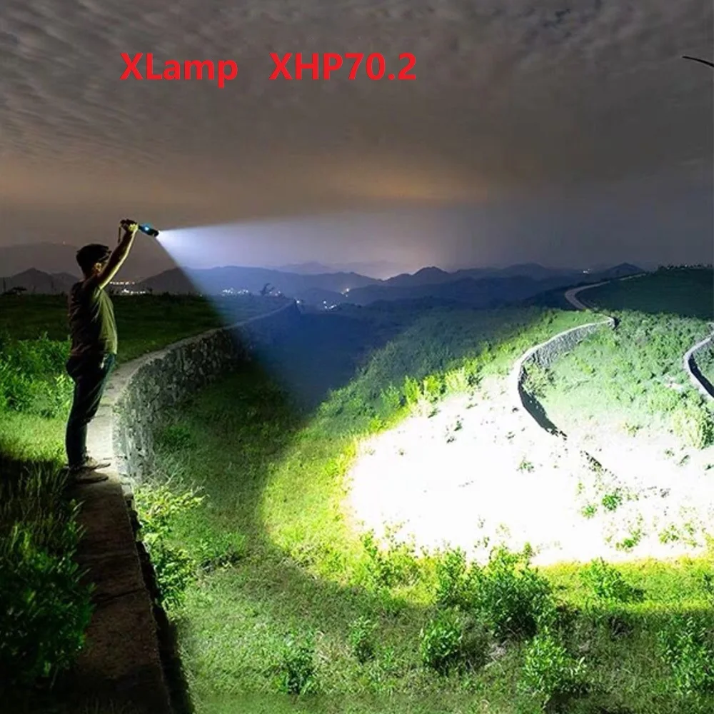 90000 люмен xhp70.2 мощный светодиодный фонарик Zoom led xhp70 xhp50 usb Перезаряжаемый 18650/26650