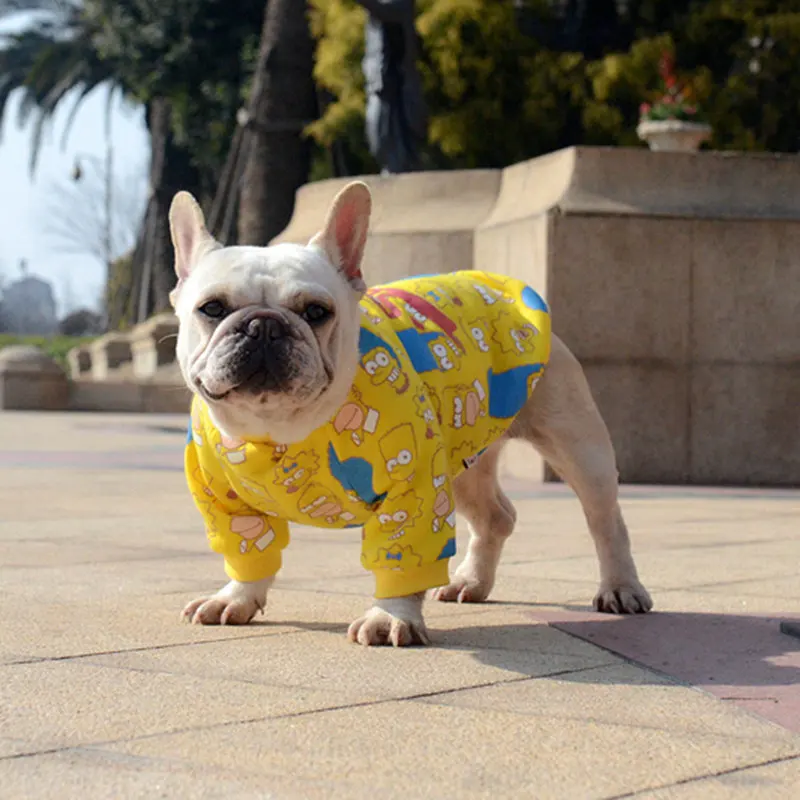 [MPK Dog Wear] футболка для собак с французским бульдогом, одежда для собак, футболка с принтом банок(DC-Cans - Цвет: Золотой