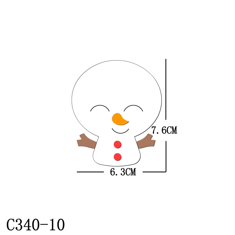 

New Christmas snowman Wooden die Scrapbooking C340-10 Cutting Dies Multiple sizes
