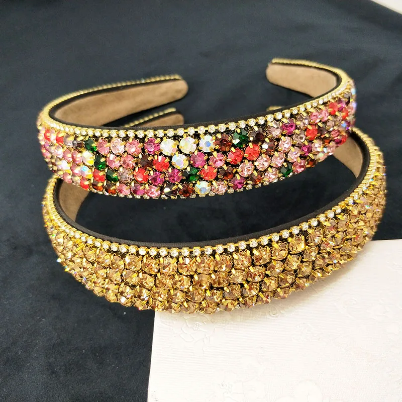 Женская повязка на голову со сверкающими стразами 4 ряда|Украшения для волос| |