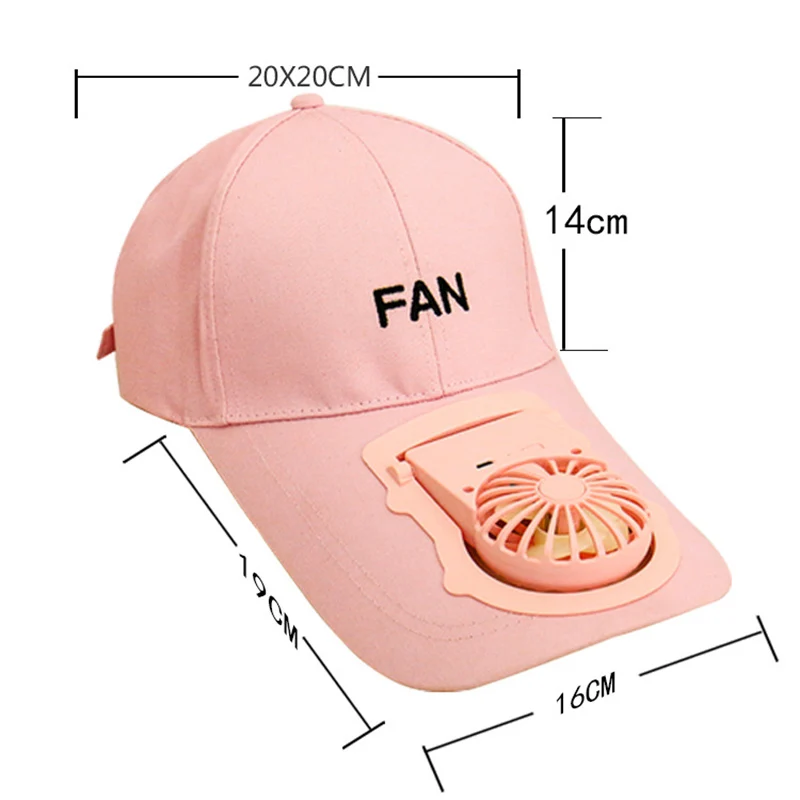 USB Charging Cap With Fan Novelty Baseball Golfing Hat Peaked Hats Sun On the Front Snapback Caps | Безопасность и защита
