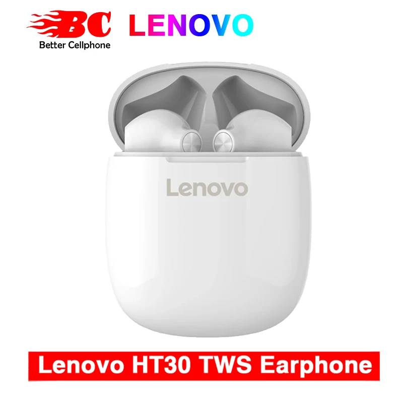 

Original Lenovo HT30 TWS， Fingerprint Touch 300mAh，Bluetooth 5.0， Headphones HD Stereo Wireless Noise Cancelling Gaming Headset