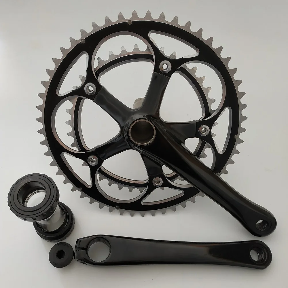 TRUYOU дорожный велосипед Crankset 130 BCD 53 39T двойной цепной круг 3/32 &quotскладной цепь