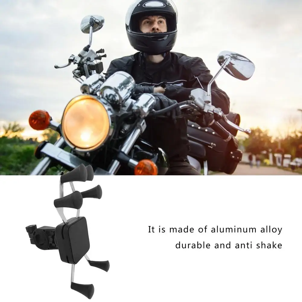 

Motorcycle Mobile Phone Holder Vehicle Mobile Phone Bracket GPS Holder Handlebar Rearview Mirror Mount Clip For CellPhone