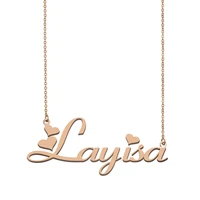 layisa name necklace custom name necklace for women girls best friends birthday wedding christmas mother days gift