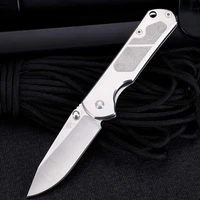 sanrenmu 7010 pocket edc survival folding knife 8cr14 blade with belt clip for travel camping and hiking