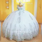 Блестящее бальное платье на бретелях-спагетти, платья для девушек, без рукавов, с блестками и аппликацией, милое платье с кристаллами, 16 лет, 15 лет